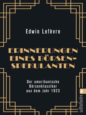 cover image of Erinnerungen eines Börsenspekulanten